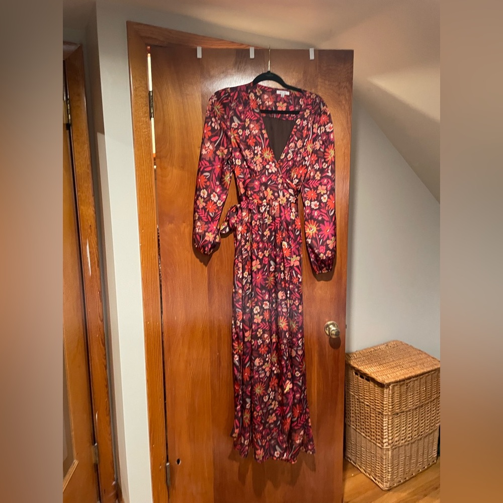 Floral Maxi wrap dress